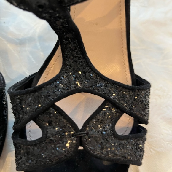 Miu miu sparkle wedge sandals 38 ( can fit up to 8.5 ) - Picture 7 of 12